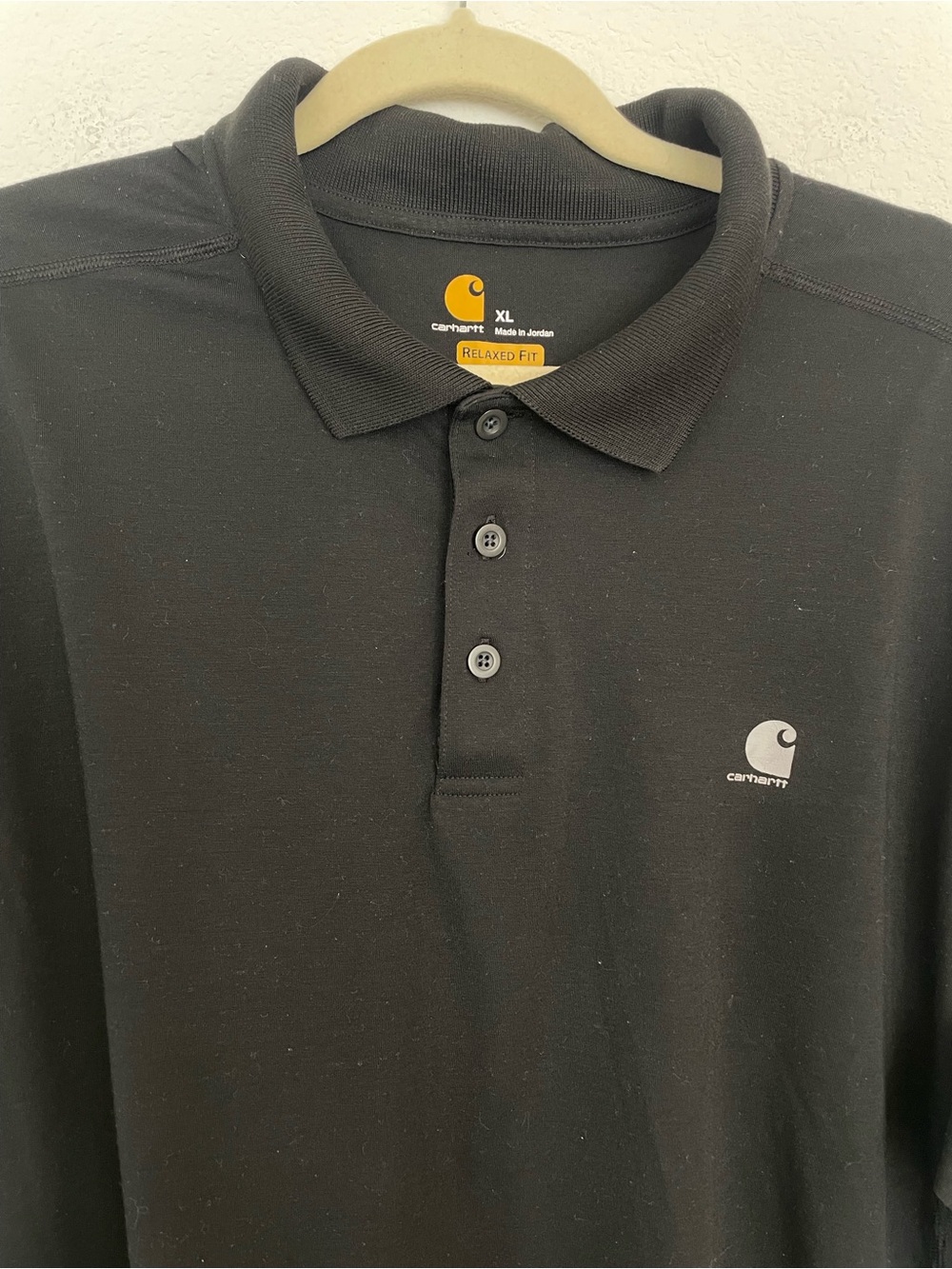 Carhartt Men’s XL Black Polo with Small Logo